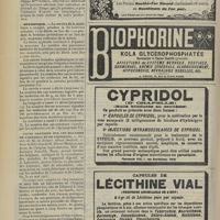 0644 - Page 638 - Chronique et nouvelles scientifiques. Souscription pour la veuve d'une victime du devoir professionnel / Statistique / Cours pratique sur les maladies de l'estomac et de l'intestin / Prophylaxie de la tuberculose, par le Docteur Pierre Jousset