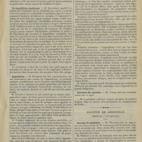 0651 - Page 645 - Sociétés savantes. Académie de médecine. (Séance du 7 mai 1907). Les huîtres et la fièvre typhoïde. M. Netter / Le dupylidium canninium. M. Blanchard / Appendicite. M. Richelot / Sarcomes des muscles. M. Cornil / Société de chirurgie. (Séance du 1er mai 1907 [fin]). Sarcome du médiastin. M. Walther, sur une observation de M. Létourneau...
