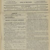 0655 - Page 649 - Sommaire / Chronique et nouvelles scientifiques. Hôpitaux de Paris / Concours d'internat de la maison de Nanterre / Faculté de médecine de Paris / Association générale des médecins de France