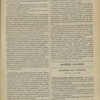 0695 - Page 689 - Note sur l'hydrorachis traumatique aigüe ; par le Médecin principal Moty... / Sociétés savantes. Académie des sciences. (Séance du 13 mai 1907). Du fer dans les tissus végétaux et animaux. M. A. Mouneyrat / Sur la glycose provenant du suc virtuel du sang. MM. Lépine et Boulud