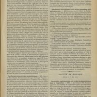 0697 - Page 691 - Sociétés savantes. Société médicale des hôpitaux. (Séance du 17 mai 1907). Traitement des paralysies diphtériques. M. Comby / Les fausses azoturies chez les diabétiques. MM. Marcel et Henri Labbé / Insuffisance thyroïdienne (huit cas de myxoedème atténué ou partiel). MM. Léopold-Lévi De Roths-Child / Société de Biologie. (Séance du 18 mai 1907). Recherches expérimentales sur le rôle des hématoblastes dans la coagulation. MM. L. Le Sourd et Ph. Pagniez