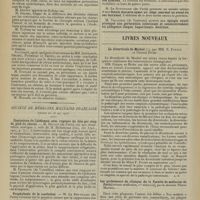 0710 - Page 704 - Sociétés savantes. Société de chirurgie. (Séance du 22 mai 1907). Tétanos / Société de médecine militaire française. (Séance du 16 mai 1907) / Contusions de l'abdomen avec rupture du foie par coup de pieds de cheval. M. Mignon..., une observation analogue à celle de M. Bichelonne / Prophylaxie de la scarlatine. M. Le Rouvillois... / Prophylaxie de la syphilis. MM. Costa... et Rudler... / Livres nouveaux. Le diverticule de Meckel, par MM. E. Forgue et Vincent Riche. [A. R] / Les professeurs de clinique de la Faculté de médecine de Paris [scènes médicales, 1er série], par le Docteur Pierre Maurel. [L. S.]