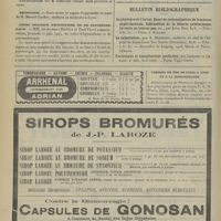 0716 - Page 710 - Chronique et nouvelles scientifiques. Une clinique chez un médecin grec / Nécrologie / Cours pratique d'hypnotisme et de psychothérapie / Bulletin bibliographique
