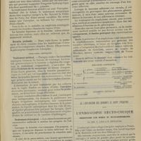 0755 - Page 749 - Clinique ophtalmologique des Quinze-Vingts. Traitements des kératites ; par A. Trousseau... / De l'utilisation des courants de haute fréquence dans l'endoscopie recto-colique, présentation d'un modèle de recto-sigmoïdoscope ; par MM. G. Lion et R. Bensaude