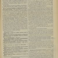 0759 - Page 753 - Sociétés savantes. Société de biologie. (Séance du 1er juin 1907). Action du suc gastrique sur la salive. M. Roger / Sur les propriétés cytasiques ou opsonisantes su sérum dans la fièvre typhoïde. MM. Breton et G. Petit / Le carcinome plasmodial. M. Letulle / Formulaire. Pommade à la morphine / Analyses. Médecine. Sur le chlorome myéloïde. (Karl Meixner. Wiener klin. Wochens...). [A. Lemerre] / Nouveaux cas de mongolisme infantile. (J. Comby. Arch. de méd. des enf...). [L. Babonneix]