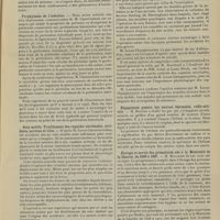 0805 - Page 799 - Sociétés savantes. Académie de médecine. (Séance du 11 juin 1907). Traitement de la syphilis. M. Hallopeau / Prophylaxie de l'infection. M. Chantemesse / Rein mobile. Tiraillement des capsules surrénales, accidents nerveux et folie. M. Lucas-Championnère / Dégagement gazeux des sources thermales, radio-activité. M. Moureu / Élevage et survie des prématurés nés à la Maternité de la Charité, de 1898 à 1907. M. Maygrier