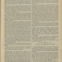 0865 - Page 859 - Sociétés savantes. Société de chirurgie. (Séance du 20 juin 1907). Plaies du poumon. M. Delorme. M. Beurnier / Plaie du coeur. M. Walther, sur une observation adressée par M. Riche / Bronchoscopie. M. Walther / Un signe d'occlusion intestinale incomplète bas située. M. Ricard / Société de médecine de Paris. [Dr Brochin]