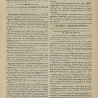 0877 - Page 871 - Sociétés savantes. Académie de médecine. (Séance du 25 juin 1907) / De l'invagination intestinale des jeunes enfants. M. Kirmission / Société de médecine militaire française. (Séance du 20 juin 1907). Contusions de l'abdomen avec rupture du foie. MM. Verdelet..., Toussaint... et Gauthier... / Pansement des formations sanitaires de campagne (suite). M. Vennin... / M. Ferrier : ankylostomiase / M. Weitzel : paralysie radiale / M. Worms : amaurose hystérique / M. Jullien : pansement aseptique / Intérêts professionnels. Exercice illégal en France par un Docteur en médecine étranger