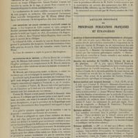 0896 - Page 890 - Chronique et nouvelles scientifiques. La responsabilité médicale / Les hospices de Lille contre la Faculté libre de Lille / Le pourvoi de M. Monod / Le monument Brouardel / Articles originaux des principales publications françaises et étrangères. Archives d'électricité médicale expérimentales et cliniques / Annales des maladies de l'oreille, du larynx, du nez et du pharynx / Boston medical and surgical Journal / Bulletin médical / Tribune médicale