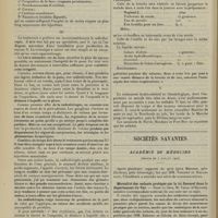 0914 - Page 908 - Médecine pratique. Traitement médical des adénites tuberculeuses, par M. le Professeur Albert Robin / Sociétés savantes. Académie de médecine. (Séance du 2 juillet 1907). Mortalité des enfants protégés par la loi Roussel dans le département du Var. M. Vidal...