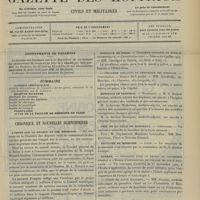 0931 - Page 925 - Sommaire / Chronique et nouvelles scientifiques. L'impôt sur le revenu et les médecins / Hôpitaux de Paris / Hôpitaux de Province / Prix de la ville de Bordeaux / Facultés de médecine / Guerre / Le syndicat des médecins du Rhône et le repos hebdomadaire