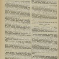 0948 - Page 942 - Sociétés savantes. Académie de médecine. (Séance du 2 juillet 1907). Mortalité des enfants protégés par la loi Roussel dans le canton d'Hyères. M. Vidal... / Danger de l'atoxyl. M. H. Hallopeau / Société de médecine militaire française. (Séance du 4 juillet 1907). Prophylaxie de la syphilis dans l'armée. M. Dodiau... / Législation militaire concernant les blessures et infirmités contractées en service commandé. M. Demmler / Pansement des formations sanitaires. MM. Mignon et Rouvillois...