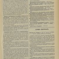 0949 - Page 943 - Sociétés savantes. Société de biologie. (Séance du 6 juillet 1907). Influence de la voie d'administration sur la dose minima mortelle de bichlorure de mercure pour certains vertébrés. MM. Maurel et Lemosy d'Orel / Influence vaso-dilatatrice des produits ovariens sur le corps thyroïde. M. Hallion / L'anesthésie totale au moyen de la rachistovaïnisation. M. Chaput / Livres nouveaux. Chirurgie de l'estomac, par Th. Tuffier. (In Bibliol. de chir. contemp. de Ricard et Rochard). [Étienne Le Sourd]