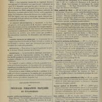 0956 - Page 950 - Chronique et nouvelles scientifiques. Prix de la société médico-psychologique / Un hospice départemental à Villejuif / Congrès français de médecine / Statistique / Articles originaux des principales publications françaises et étrangères. Annales médico-psychologiques / Archives générales de médecine / Archives de médecine des enfants / Bulletin général de thérapeutique / Bulletin médical / Écho médical du Nord / Gazette hebdomadaire des sciences médicales de Bordeaux / Journal de médecine de Bordeaux / Journal des praticiens / Journal des sciences médicales de Lille / Journal médical de Bruxelles / Lyon médical / Semaine gynécologique