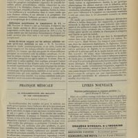 0975 - Page 969 - Sociétés savantes. Société de biologie. (Séance du 13 juillet 1907). Greffe des ganglions plexiforme et sympathique dans le foie et transformations du réseau cellulaire. MM. G. Marinesco et J. Minea / Différences quotidiennes de température de 8°1. MM. Piquand et Dreyfus / Action du sérum sanguin sur les métaux colloïdes suivant qu'ils sont stabilisés ou non. M. H. Iscovesco. (A suivre) / Pratique médicale. La suralimentation des maladies et des convalescents ; par le Docteur J. Carbon / Livres nouveaux. Régimes pathologiques et régimes parfaits, par le Docteur F. Cayla
