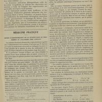 0985 - Page 979 - Revue générale. Bronchites fétides ; par M. Rabé... IX. Traitement / Médecine pratique. Modes d'administration de la quinine dans le traitement du paludisme chez l'enfant