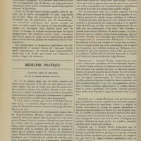 0994 - Page 988 - Occlusion intestinale aigüe par bride portant sur la partie supérieure du grêle. Laparotomie. Guérison ; par M. Georges Leclerc... / Médecine pratique. L'atoxyl dans la malaria ; par M. le Docteur Gennaro Fusco