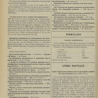 0998 - Page 992 - Sociétés savantes. Société de biologie. (Séance du 20 juillet 1907). Intoxications à forme paralytique consécutive à l'ingestion de moules. MM. Netter et Ribadeau-Dumas / L'indican urinaire dans certains états pathologiques. MM. H. Labbé et G. Vitry / Signification pathologique du déchaussement des dents. M. Ferrier / Formulaire. Coliques spasmodiques / Livres nouveaux. Guide clinique des praticiens pour les principales maladies des voies urinaires, par Emile Pillet. [Léon Imbert]