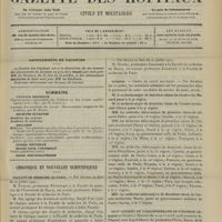 1039 - Page 1033 - Sommaire / Chronique et nouvelles scientifiques. Faculté de médecine de Paris / Guerre / Le IVe Congrès de climatothérapie et d'hygiène urbaine