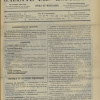 1063 - Page 1057 - Sommaire / Chronique et nouvelles scientifiques. Hôpitaux de Province / Facultés de médecine / Guerre