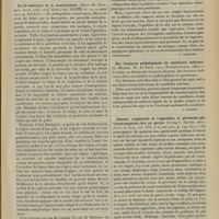 1069 - Page 1063 - Analyses. Médecine. Sur la cirrhose biliaire d'origine éberthienne. (Charles Odon. Th. de Paris...). [L. Gayard] / Chirurgie. Sur la technique de la laminectomie. (Harry M. Sherman. Journ. amer. med. Assoc...). [F. Gardner] / Des fractures pathologiques du maxillaire inférieur. (L. Milliot. Th. de Paris...). [L. Gayard] / Absence congénitale de l'appendice et péritonite pelvienne suppurée chez un garçon. (lrving S. Haynes. Amer. Journ. of Surg...). [F. Gardner]