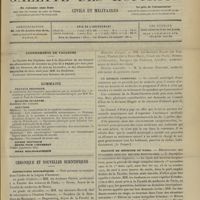 1075 - Page 1069 - Sommaire / Chronique et nouvelles scientifiques. Distinctions honorifiques / Un médecin communal / Faculté de médecine de Paris