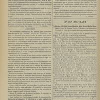 1108 - Page 1102 - Analyses. Médecine. Comparaison de l'élimination rénale pendant le jour et pendant la nuit. (Faugeron. Th. de Paris...). [L. Gayard] / Chirurgie. Du traitement antitoxique du tétanos avec injections dans les nerfs. (E. Küster. Terapie der Gegenwart...). [P. Viollet] / De l'anastomose entéro-rectale par le procédé de la pince porte-bouton de Lardennois. (Verrier. Th. de Paris...). [L. Gayard] / Livres Nouveaux. Athérome aortique expérimental. Etat actuel de la question, par le Docteur Lucien Thévenot... [H. M]