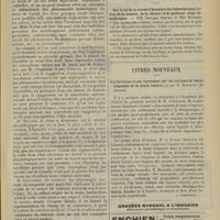1121 - Page 1115 - Congrès français des médecins aliénistes & neurologistes de langue française. XVIIe session (Genève-Lausanne, 1er-7 Août 1907). Troisième question. Définition et nature de l'hystérie. M. Schnyder... (A suivre) / Sociétés savantes. Académie des sciences. (Séance du 5 Août 1907). Sur la loi de la vitesse d'hémolyse des hématies sous l'action de la lumière, de la chaleur et de quelques corps hémolytiques. MM. Georges Dreyer et Olav Hanssen / Livres nouveaux. L'arthritisme et son traitement par les courants de haute fréquence et le haute tension, par E. Bonnefoy.... [L. Babonneix]