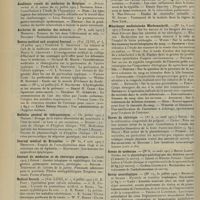 1160 - Page 1154 - Articles originaux des principales publications françaises et étrangères. Académie royale de médecine de Belgique / Archives de médecine des enfants / Boston medical and surgical Journal / Bulletin général de thérapeutique / Journal médical le Bruxelles / Journal de médecine et de chirurgie pratique / Medical Record / Münchener medizinische Wochenschrift / Revue de chirurgie / Revue de médecine / Revue neurologique / Revue scientifique