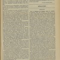 1165 - Page 1159 - Congrès de l'avancement des sciences. (Reims 1er-7 août 1907). Sciences médicales / Analyses. Médecine. Sur la résistance de l'homme contre le charbon. (K. Kreibich. Wien. klin. Wochens...). [A. Lemierre] / Essai de classification pathogénique des polyuries insipides. (Caujoux et Delmas. Soc. des sc. méd. de Montpellier...). [L. Gayard]