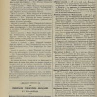 1184 - Page 1178 - Chronique et nouvelles scientifiques. Clinique médicale de l'Hôpital Laënnec (cours de vacances) / Articles originaux des principales publications françaises et étrangères. Archives d'électricité médicale expérimentales et cliniques / Bulletin général de thérapeutique / Bulletin médical / Centralblatt fur innere Medizin / Clinique infantile / Deutsche medizinische Wochenschrift / Écho médical du Nord / Gazette hebdomadaire des sciences médicales de Bordeaux / Medizinische Blatter / Pester medizinisch = chirurgische Presse / Semaine médicale