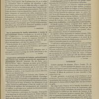 1199 - Page 1193 - Analyses. Médecine. Effets curatifs du sérum antidysentérique. (Dopter. Arch. des maladies de l'appareil digestif...). [L. Babonneix] / Sur la pénétration du bacille tuberculeux à travers la paroi intestinale. (Herman. Académie roy. de méd. de Belgique...). [L. Gayard] / L'exploration radiologique de l'estomac, particulièrement chez l'homme sain, étudiée au point de vue anatomique et physiologique. (René-F. Guillon. Th. de Paris...). [L. Gayard] / Chirurgie. L'ulcère peptique du jéjunum. (Pierre Vachez. Th. de Paris...). [L. Gayard]