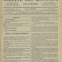 1207 - Page 1201 - Sommaire / Chronique et nouvelles scientifiques. Hôpitaux de Paris / Guerre / Distinctions honorifiques / Les tuberculeux à l'Hôpital Laënnec