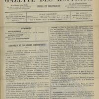 1219 - Page 1213 - Sommaire / Chronique et nouvelles scientifiques. Guerre / Marine / Statistique