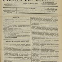 1267 - Page 1261 - Sommaire / Chronique et nouvelles scientifiques. Marine / Service médical de colonisation en Algérie / Congrès de physiothérapie / Laboratoire de l'Hôpital de Rothschild