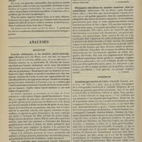 1274 - Page 1268 - Sociétés savantes. Académie des sciences. (Séance du 9 septembre 1907). Mort du jeune hippopotame du Muséum. M. Edmond Perrier / Analyses. Médecine. L'aortite abdominale et les douleurs gastro-entéralgiques. (Mathieu et J.-Ch. Roux. Arch. des mal. de l'appareil digestif et de la nutrition...). [L. Babonneix] / Phlegmatia alba dolens du membre supérieur chez les asystoliques. (Desquiens. Th. de Paris...). [L. Gayard] / Chirurgie. Luxations par rotation de l'atlas. (Edred M. Codner. Ann. of surg...). [F. Gardner]