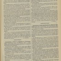 1287 - Page 1281 - Analyses. Syphiligraphie. Sur un cas de syphilis congénitale de l'intestin grêle avec remarques sur la signification étiologique du spirochaete pallida. (Eugène Frankel. Munch. med. Wochens...). [A. Lemierre] / Obstétrique. Contribution à l'étude du diagnostic de l'avortement. (Béra. Th. de Paris...). [L. Gayard] / Neurologie. De la pathologie nerveuse et mentale chez les anciens Hébreux et dans la race juive. (W. Wulfing-Luer. Th. de Paris...). [L. Gayard] / Thérapeutique. Contribution à l'étude physiologique du collinsonia canadensis. (Jean Abal. Th. de Paris...). [L. Gayard]