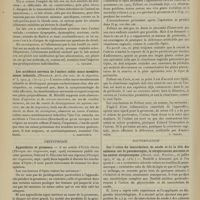 1312 - Page 1306 - Analyses. Pédiatrie. L'emploi du lait cru. (H. Triboulet. Congrès internat. des gouttes de lait...). [L. Gayard] / Les accidents nerveux de l'entéro colite muco-membraneuse infantile. (Miraillé. Arch. des mal. de la digestion...). [L. Babonneix] / Obstétrique. Appendicite et grossesse. A un article d'Erich Opitz (Therapie der Gegenwart...). [P. Violet] / Bactériologie. Sur l'action du taurocholate de soude et de la bile des animaux sur le pneumocoque, le streptococcus mucosus et les autres streptocoques. (Munch. med. Wochens...). [A. Lemierre]