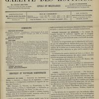 1339 - Page 1333 - Sommaire / Chronique et nouvelles scientifiques. Hôpitaux de Paris / Asiles d'aliénés / Congrès français de médecine / Guerre
