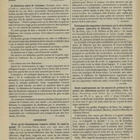 1344 - Page 1338 - Analyses. Médecine. De la sialophagie. (Hayem. Arch. des mal. de l'appareil digestif et de la nutrition...). [L. Babonneix] / La dilatation aiguë de l'estomac. (Cormer. Amer. Journ. of med. sc...). [M. Lance] / Chirurgie. Trois cas de volumineuses tumeurs solides du canal inguinal. (W. Lowndes Peple, Journ. Ann. med. Assoc...). [F. Gardner] / Traitement des empyèmes chroniques par la décortication du poumon (opération de Delorme). (Maxime Quertant. Th. de Paris...). [L. Gayard] / Etude expérimentale sur les moyens de prévenir la formation des adhérences pendant les opérations. (Aller. G. Ellis. Proceedings of the Pathol. Soc. of Philadelphia, new series...). [M. Lance]