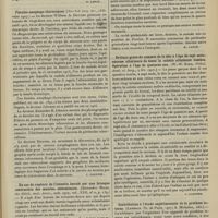 1357 - Page 1351 - Analyses. Chirurgie. La dilatation aiguë post-opératoire de l'estomac. (M. G. Seelig. Interstate med. Journ...). [M. Lance] / Fistules oesophago-thoraciques. (New-York Surg. Soc...). [F. Gardner] / Un cas de rupture de l'intestin hernié par une brusque contraction des muscles abdominaux. (Alexander Miles, the Edinb. med. Journ...). [M. Lance] / Brûlure grave du sommet de la tête à l'âge de sept mois ; nécrose ultérieure de toute la calotte crânienne osseuse. Opération à l'âge de quatorze ans. (W.-W. Keen, Philad. Acad. of Surg...). [F. Gardner] / Contribution à l'étude expérimentale de la prothèse interne. (Lemerle. Th. de Paris...). [L. Gayard]