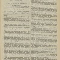 1389 - Page 1383 - XXe Congrès de l'association française de chirurgie. (Paris, 7-12 octobre 1907). Résumé et analyse des rapports. Deuxième question. Des transplantations nerveuses, musculaires et tendineuses dans le traitement des paralysies ; 1° Rapport de M. H. Gaudier... I. Transplantations musculo-tendineuses