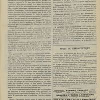 1431 - Page 1425 - Sociétés savantes. Académie de médecine. (Séance du 8 octobre 1907). Etiologie et prophylaxie de certains cas de tétanos. M. Vincent / Tératome des bourses. M. Cornil, de la part de M. Brossard... / Prétendues glandes venimeuses des muranidés. M. Coutière / Le touraillon d'orge et son alcaloïde. M. Léger / Notes de thérapeutique