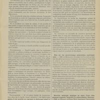 1443 - Page 1437 - Sociétés savantes. Société médicale des hôpitaux. (Séance du 11 octobre 1907). Hémoculture dans le rhumatisme articulaire aigu. Anaérobiose et aérobisation rapide du bacille obtenu. Son polymorphisme et son transformisme. MM. J. Thiroloix et Georges Rosenthal / Note sur les sporotrichoses généralisées expérimentales. MM. De Beurmann, Gougerot et Vaucher / Réaction méningée aseptique au cours d'une otite moyenne suppurée. Intégrité des polynucléaires. Guérison. MM. De Massary et Pierre Weil