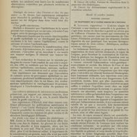 1452 - Page 1446 - Congrès français de médecine. (IXe session). [Paris, 14, 15, 16 octobre 1907]. Lundi 14 octobre (soir). Communications diverses. Calculs des voies biliaires et pancréatites. Le syndrome pancréatico-biliaire. Son diagnostic par l'examen des fèces. M. René Gaultier / Etiologie du cancer chez l'homme et chez les animaux. M. Doyen / Les fruits crus dans le régime des diabétiques. MM. Jardel et Nivième / Autres communications déposées / Mardi 15 octobre (matin). Deuxième question. Le traitement de l'ulcère simple de l'estomac. M. Linossier...