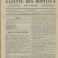 1459 - Page 1453 - Sommaire / Chronique et nouvelles scientifiques. Hôpitaux de Paris / Concours de clinicat / Guerre / Distinctions honorifiques / Bureaux municipaux d'hygiène