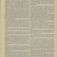 1463 - Page 1457 - Congrès français de médecine. (IXe session). [Paris, 14, 15, 16 octobre 1907]. Mardi 15 octobre (après-midi). Les portes d'entrée de la tuberculose. M. G. Kuss / Recherches de bacille de Koch dans l'air des salles occupées par des tuberculeux. MM. P. Le Noir et Jean Camus / La prétuberculose. MM. S. Bernheim et Dieupart / Valeur thérapeutique de la tuberculine. M. Guinard
