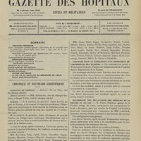 1483 - Page 1477 - Sommaire / Chronique et nouvelles scientifiques. Concours de clinicat / Marine / Concours pour la nomination d'un inspecteur départemental de l'hygiène / Maladies du nez, de la gorge, des oreilles, de la bouche et du cou