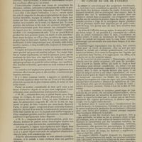 1504 - Page 1498 - Notes de thérapeutique. Notes sur l'artério-sclérose. Une médication nouvelle : l'anti-sclérosine / Notes pour l'internat. Symptômes, diagnostic et traitement du cancer du col de l'utérus
