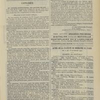 1517 - Page 1511 - Sociétés savantes. Société de chirurgie. (Séance du 30 octobre 1907). Elections / Congrès. IIIe Congrès international des gouttes de lait. A la suite du IIe Congrès des Gouttes de lait qui vient de se tenir à Bruxelles, MM. Variot et Dufour... / Actes de la Faculté de médecine de Paris. Du 11 au 16 novembre 1907. Examens de doctorat